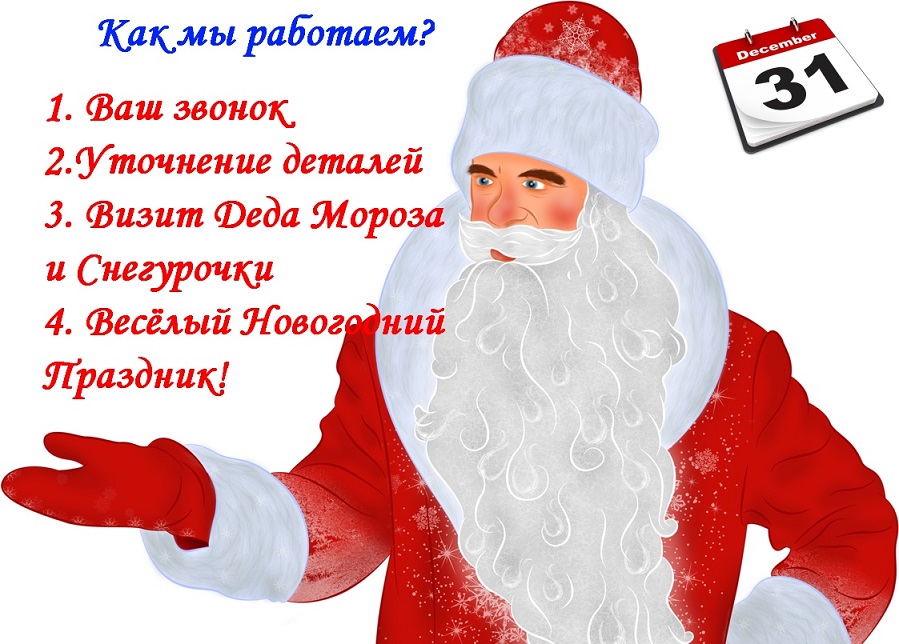 Настоящий Дед Мороз и Снегурочка на дом в Санкт-Петербурге недорого